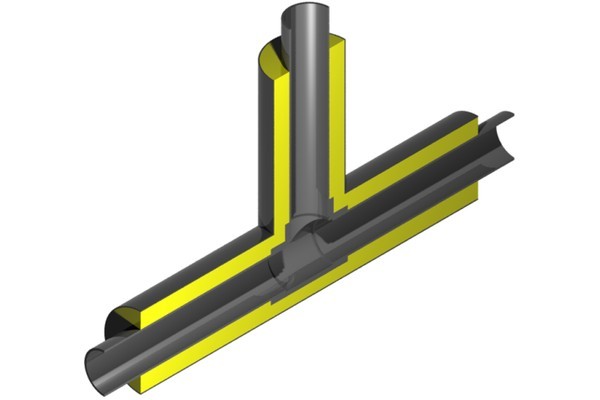Trójnik preizolowany